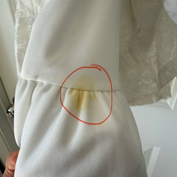 btween White Lace Fit & Flare Dress - Size 8 - Picture 5 of 7